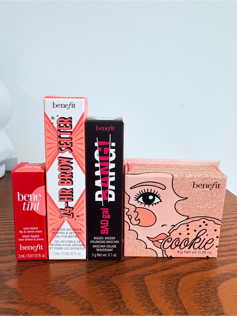 Benefit Makeup Bundle - Benetint, Brow Setter, Mascara& Cookie Highlighter